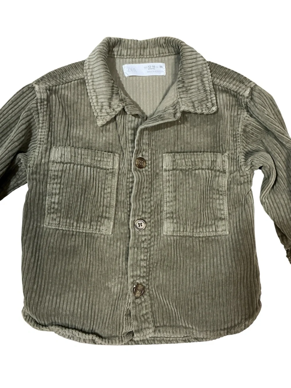 Chunky Corduroy Motorcycle Dirt Bike Upcycled Shirt Jacket Top